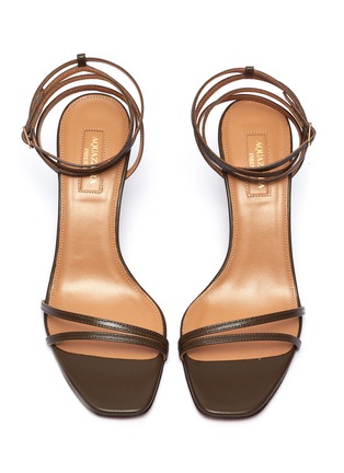 Detail View - Click To Enlarge - AQUAZZURA - 'Isabel' Ankle Strap Leather Sandals