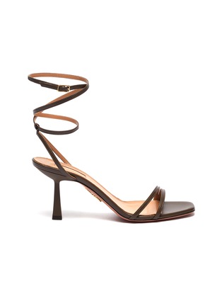 Main View - Click To Enlarge - AQUAZZURA - 'Isabel' Ankle Strap Leather Sandals