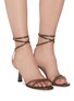 Figure View - Click To Enlarge - AQUAZZURA - 'Isabel' Ankle Strap Leather Sandals