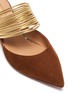 Detail View - Click To Enlarge - AQUAZZURA - 'Rendez Vous' watersnake heel suede pumps