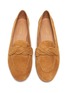 Detail View - Click To Enlarge - AQUAZZURA - 'Infinite' suede mocsasin loafers