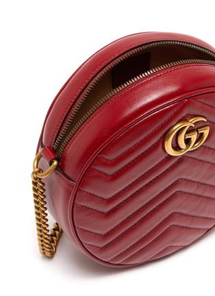 Detail View - Click To Enlarge - GUCCI - GG Marmont 2.0' round crossbody leather bag
