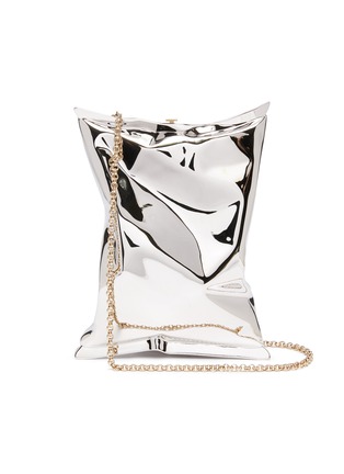 Main View - Click To Enlarge - ANYA HINDMARCH - 'Crisp' Metallic Packet Clutch