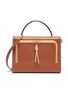 Main View - Click To Enlarge - ANYA HINDMARCH - Smooth rope ostrich print capra leather postbox bag