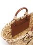 Detail View - Click To Enlarge - ANYA HINDMARCH - Bow embellished small natural seagrass woven basket