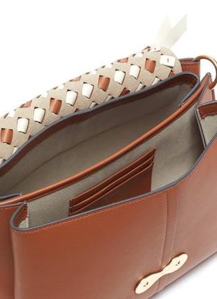 Detail View - Click To Enlarge - ANYA HINDMARCH - Calico Circus' woven leather bag