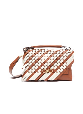 Main View - Click To Enlarge - ANYA HINDMARCH - Calico Circus' woven leather bag