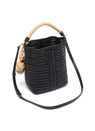 Detail View - Click To Enlarge - ANYA HINDMARCH - 'Neeson' small cherry leather woven bag