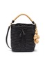 Main View - Click To Enlarge - ANYA HINDMARCH - 'Neeson' small cherry leather woven bag