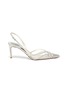 Main View - Click To Enlarge - RENÉ CAOVILLA - Strass embellished slingback leather pumps