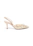 Main View - Click To Enlarge - RENÉ CAOVILLA - Strass lace slingback pumps