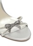 Detail View - Click To Enlarge - RENÉ CAOVILLA - Bow cross strap strass embellished heels