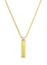 Main View - Click To Enlarge - ROBERTO COIN - 'Gold Tiny Treasures' diamond 18k yellow gold lecklace – letter I