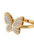 Detail View - Click To Enlarge - ROBERTO COIN - 'Tiny Treasures' diamond 18k yellow gold ring