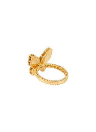 Figure View - Click To Enlarge - ROBERTO COIN - 'Tiny Treasures' diamond 18k yellow gold ring