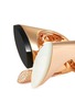 Detail View - Click To Enlarge - ROBERTO COIN - 'Petals' diamond mother of pearl jade 18k rose gold ring