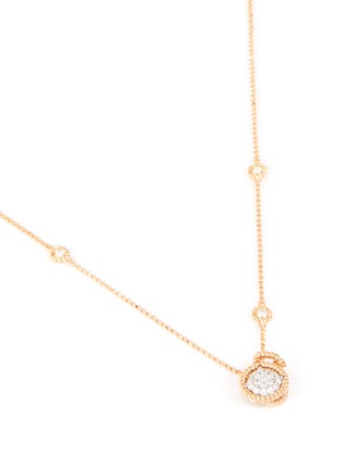 Detail View - Click To Enlarge - ROBERTO COIN - 'New Barocco' diamond 18k rose gold necklace