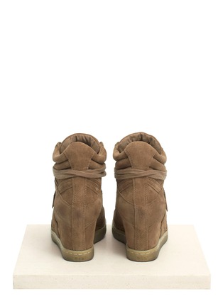 Back View - Click To Enlarge - ASH - 'Cool' suede wedge sneakers