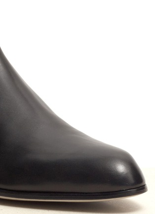 Detail View - Click To Enlarge - ALEXANDER WANG - Leather flat ankle boots