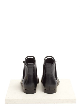 Back View - Click To Enlarge - ALEXANDER WANG - Leather flat ankle boots