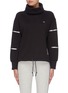 Main View - Click To Enlarge - CALVIN KLEIN PERFORMANCE - Panel sleeve turtleneck sweatshirt