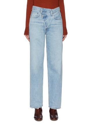 Main View - Click To Enlarge - AGOLDE - 'Criss Cross' straight leg jeans
