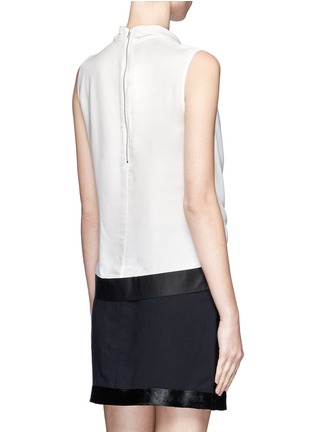 Back View - Click To Enlarge - HELMUT LANG - Contrast trim cowl neck top