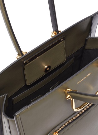 Detail View - Click To Enlarge - ALEXANDER MCQUEEN - Top handle leather tote bag