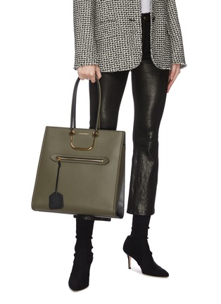 Figure View - Click To Enlarge - ALEXANDER MCQUEEN - Top handle leather tote bag