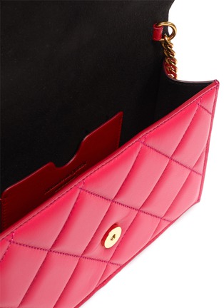 Detail View - Click To Enlarge - ALEXANDER MCQUEEN - Quilted leather small crossbody bag