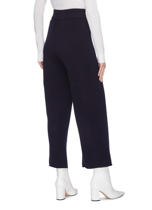 Back View - Click To Enlarge - EXTREME CASHMERE - Elastic waistband wide cashmere blend pants