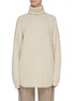 Main View - Click To Enlarge - EXTREME CASHMERE - Puff sleeve cashmere turtleneck knit top