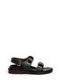 Main View - Click To Enlarge - MARNI - Crystal strap leather sandals