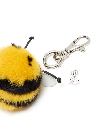 Detail View - Click To Enlarge - ISLA - Mink fur bumblebee keyring