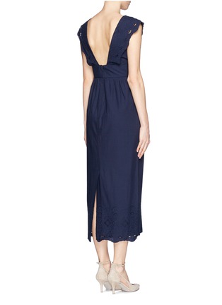 Back View - Click To Enlarge - J CREW - Collection scalloped eyelet dress