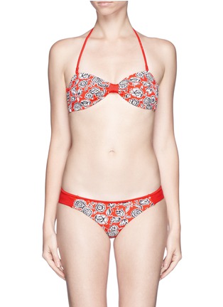 Main View - Click To Enlarge - J CREW - Graphic floral reversible bandeau top