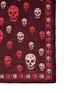 Detail View - Click To Enlarge - ALEXANDER MCQUEEN - Bi-colour classic skull print silk scarf