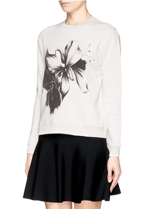 Front View - Click To Enlarge - WHISTLES - Floral print cotton sweatshirt