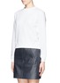 Front View - Click To Enlarge - WHISTLES - Zip detail sweatshirt