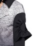  - HELEN LEE - Oriental print gathered sleeve overlay coat