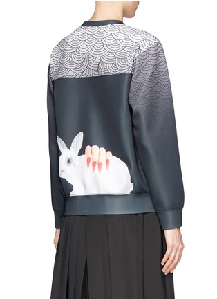 Back View - Click To Enlarge - HELEN LEE - Rabbit icon Oriental print pullover