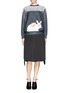 Figure View - Click To Enlarge - HELEN LEE - Rabbit icon Oriental print pullover