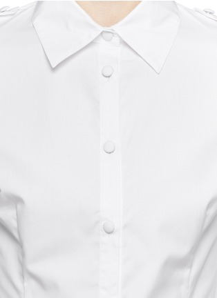 Detail View - Click To Enlarge - HELEN LEE - Epaulette tailored shirt