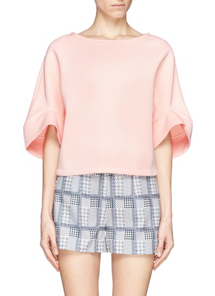 Main View - Click To Enlarge - HELEN LEE - Wide point cuff crop top