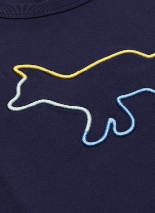  - MAISON KITSUNÉ - Embroidered Rainbow Fox T-shirt