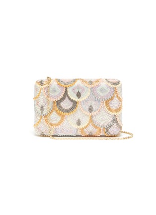 Main View - Click To Enlarge - JUDITH LEIBER - 'Seamless scallops' crystal pavé clutch