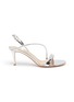Main View - Click To Enlarge - GIANVITO ROSSI - Strass ankle strap leather sandals