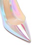 Detail View - Click To Enlarge - GIANVITO ROSSI - Hologram PVC slingback pumps