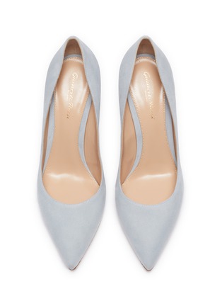 Detail View - Click To Enlarge - GIANVITO ROSSI - Suede leather pumps