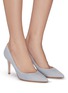 Figure View - Click To Enlarge - GIANVITO ROSSI - Suede leather pumps